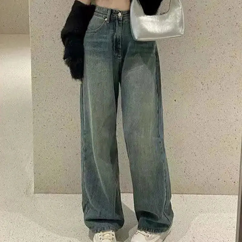 Vintage Wide Leg Cargo Jeans