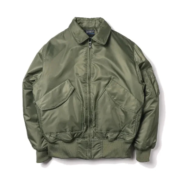 Men's Military-Style Cotton Pilot Jacket and Baseball Coat